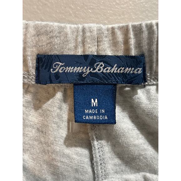 Tommy Bahama Pajama Set Women Medium Gray Floral Crew Neck Long Sleeve Sleepwear - Picture 4 of 12